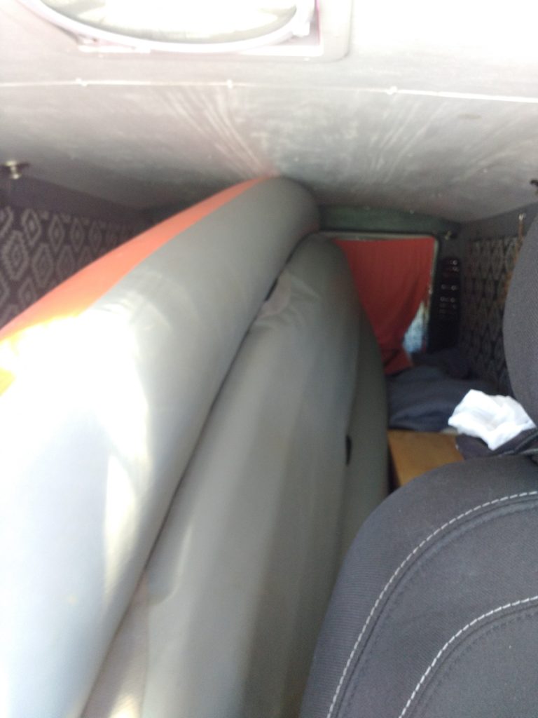 Inflatable in Van