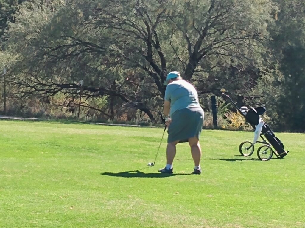 Mrs Ram Golfing in Sedona