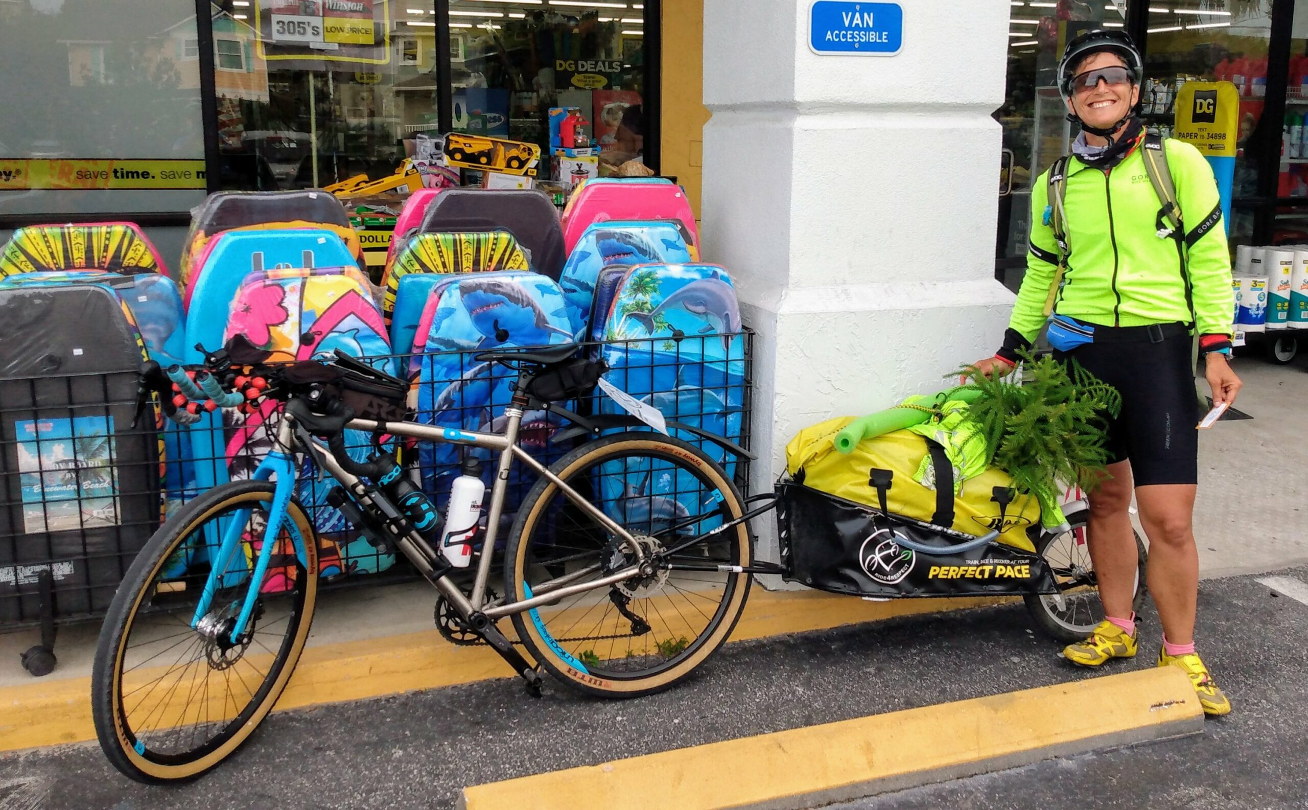 Nadia cycling for a cause